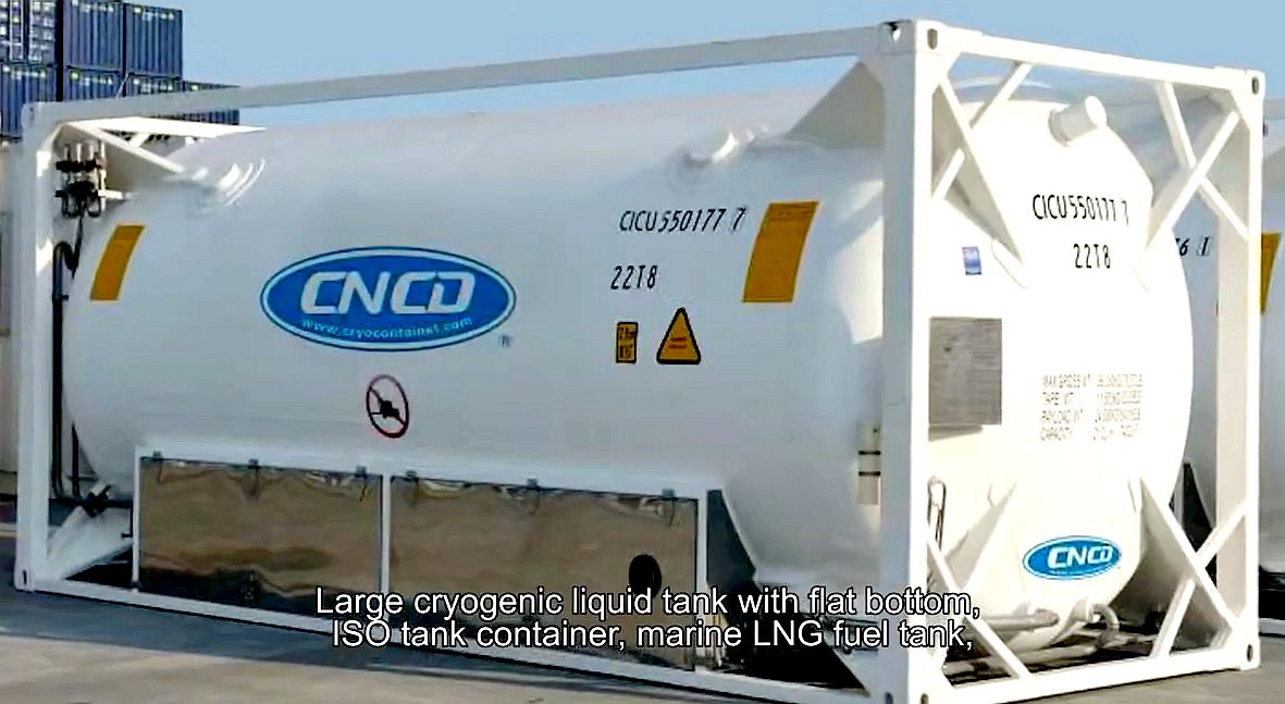 ISO LNG cryogenic container, liquid natural gas