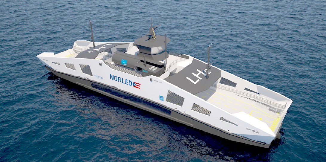Norled's MF Hydra, liquid hydrogen powered car ferry, Norway