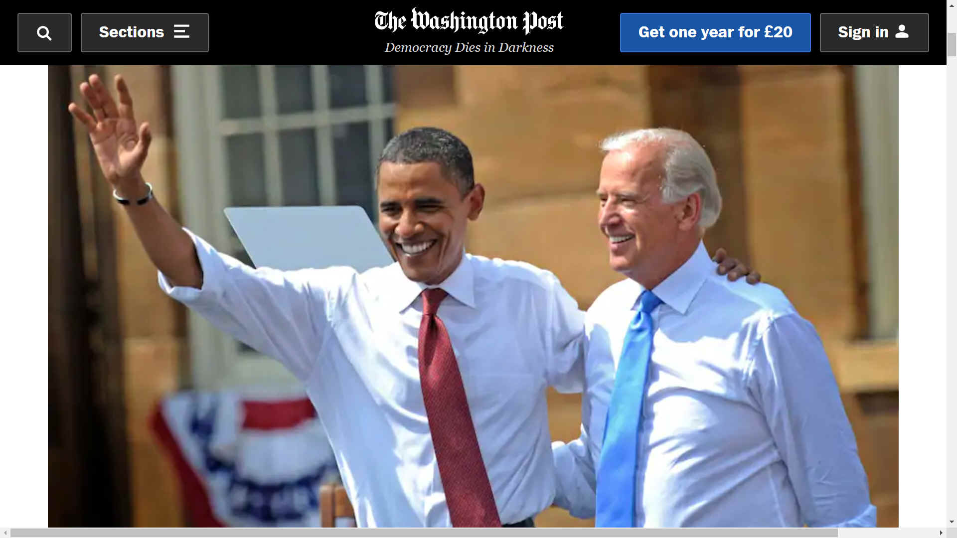 Barack Obama and Joe Biden, President elect USA