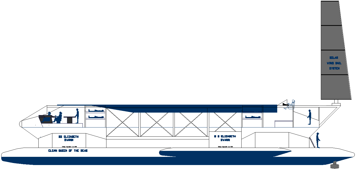 Elizabeth Swann solar wing sails version for near silent operation, save for wind noise