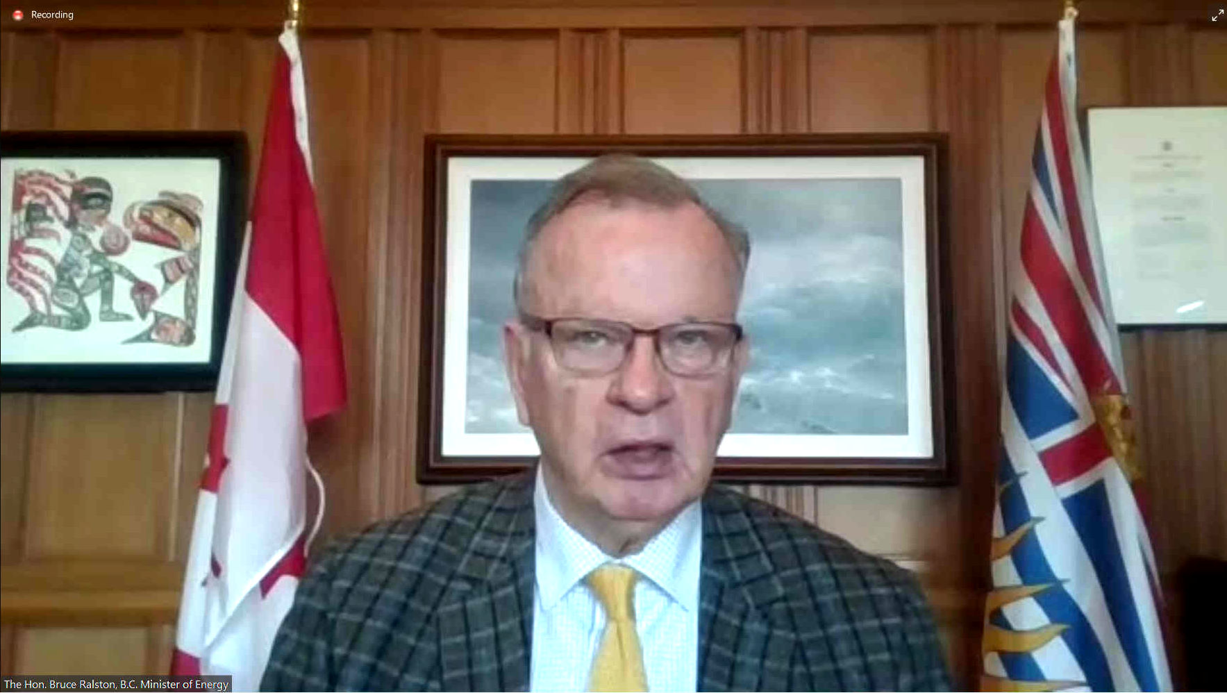 Bruce Ralston QC, British Columbia, Minister of Energy