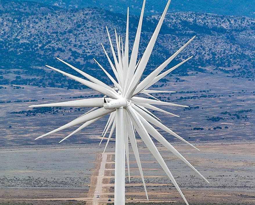 Wind turbine, electricity generating installation.